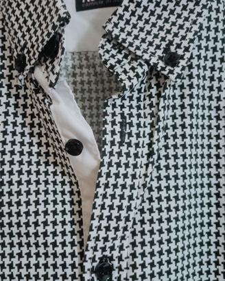 Camicia uomo marcata  RE  camicia,  bianco e nero.