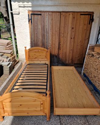Letto 1 piazza stile Südtirol