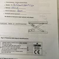 Tavolo elevatore ,trapano a colonna