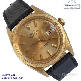 ROLEX Datejust 1607 champagne dial bark finish