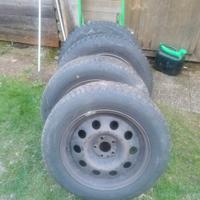 gomme invernali con cerchi in ferro alfa 147