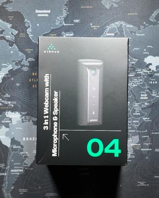 Webcam 3in1 con microfono e altoparlante