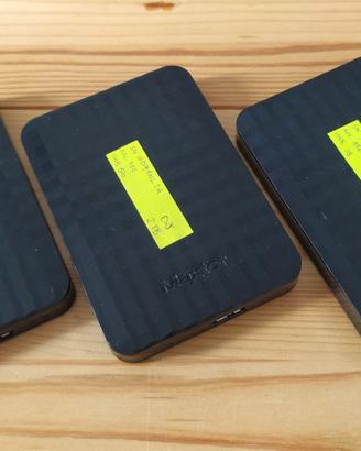 n. 3 pezzi Maxtor HX-M201TCB/GMR 2 TB M3 Portable