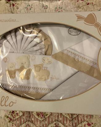 Corredino per lettino Pastello color beige