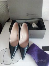 scarpe decolte nere made in italy   vera pelle n37