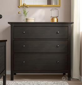 Cassettiera IKEA Hemnes marrone-nero