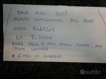 Motore semicompleto bmw m35i 2021