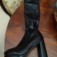 stivali coscia lunga nuovi neri 