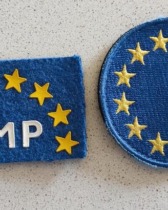 Due patch, militari, comunità europea