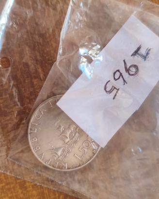 moneta argento 500 lire 3 caravelle 1965