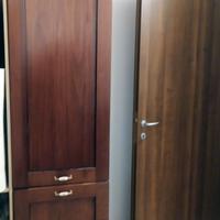 Colonna frigo ante in legno massello