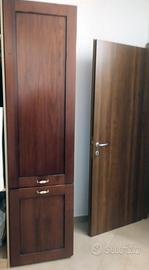 Colonna frigo ante in legno massello