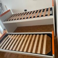 Letto a castello estraibile
