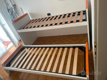 Letto a castello estraibile