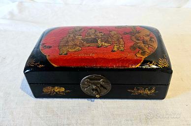 Giappone - Art Déco - portagioie - legno - vernice