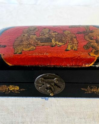 Giappone - Art Déco - portagioie - legno - vernice