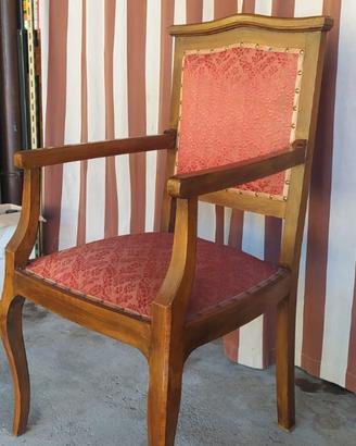 sedia vintage imbottita