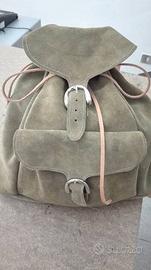 Zaino in pelle scamosciata 