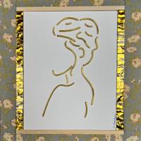 ARTE - DONNA DI PROFILO - Tecnica mista