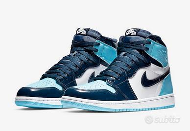 Air Jordan 1 blue chill unc patent
