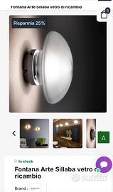 Luce a Muro/Specchio Fontana Arte Sillaba