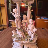 Soprammobile Vintage Porcellana Capodimonte 