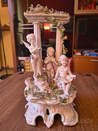 Soprammobile Vintage Porcellana Capodimonte 