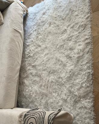 Tappeto shaggy CIDE Beliani, bianco