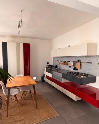 Cucina LAGO completa 370 cm con Smeg e Barazza