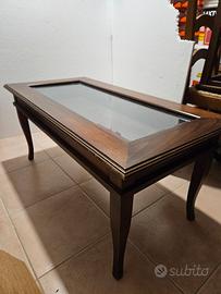 Tavolino esposizione da salotto arte povera