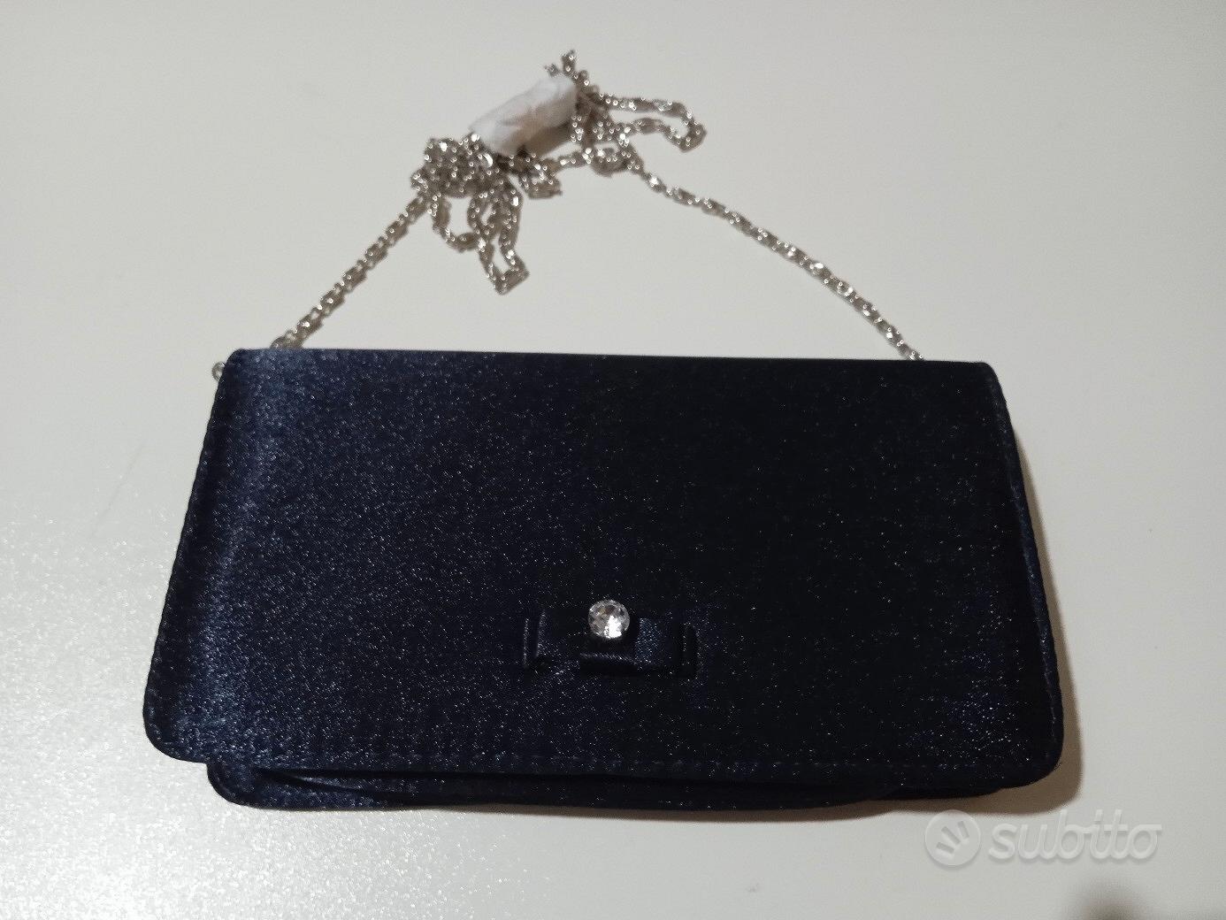 Pochette da cerimonia blu con catena Carpisa donna Abbigliamento