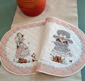 Coppia Tovagliette Americane Vintage Sarah Kay Val