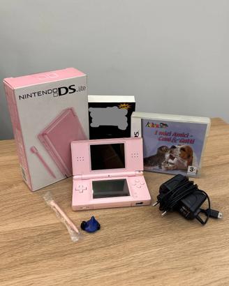 Nintendo DS Lite Rosa con giochi e accessori
