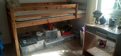 Letto bambino a soppalco