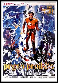 Mimmo Rotella serigrafia decollage 100x70