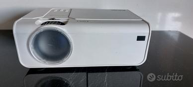 Videoproiettore con schermo in tessuto 