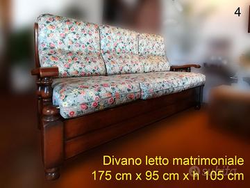 Set arredo completo divano letto e 2 poltrone