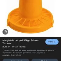 abbeveratoi e mangiatoie per galline