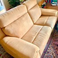Divano sofa morbido simil-velluto 190x100