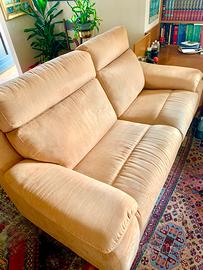 Divano sofa morbido simil-velluto 190x100