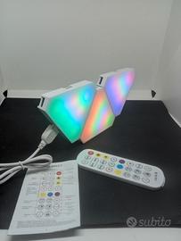 3 pannelli LED a incastro animazioni telecomando
