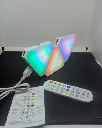 3 pannelli LED a incastro animazioni telecomando