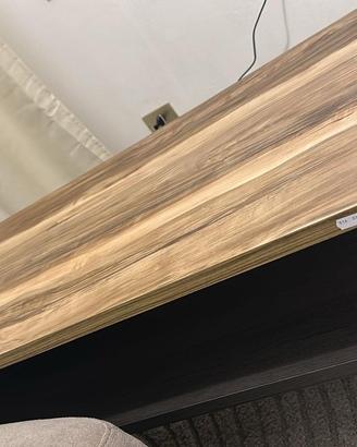 Tavolino da salotto design 100x45cm noce antico ne