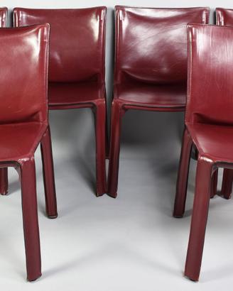 412 CAB CHAIRS PER CASSINA, 1977 Mario Bellini