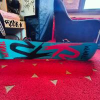 Tavola snowboard K2, attacchi K2, scarponi Nitro