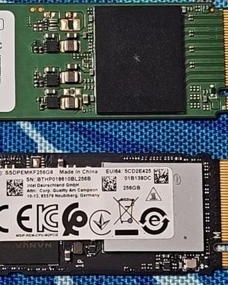 Moduli M2 NVme Pcie 256 Gb vari brand.