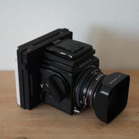 Hasselblad 500cm, e un modulo Instax Fujifilm