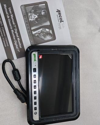 monitor ARCOL per 4 telecamere, camper, bus