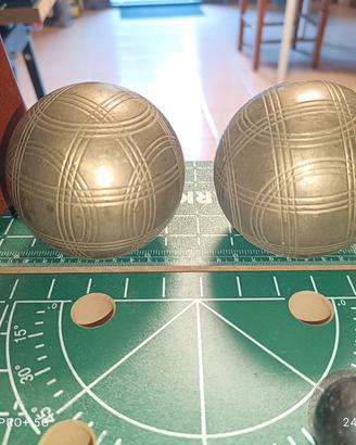 bocce  d'epoca metallo 