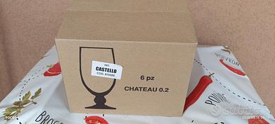 Set di 6 bicchieri modello Chateau da 0.2 litri